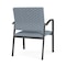 Lesro Newport Wide Guest Chair Metal Frame, Charcoal, RS Rain Song Upholstery NP1201 - alternate 2